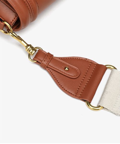 Жіноча сумка кросбоді коричнева з екошкіри Zara 6055 фото