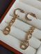 Серьги-кольца женские из медицинской стали с подвесом 7025 фото 5
