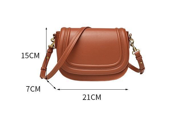 Жіноча сумка кросбоді коричнева з екошкіри Zara 6055 фото