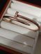 Cartier Браслет-гвоздь женский из медицинской стали с фианитами 7027 фото 5