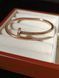 Cartier Браслет-гвоздь женский из медицинской стали с фианитами 7027 фото 6