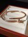 Cartier Браслет-гвоздь женский из медицинской стали с фианитами 7027 фото 4