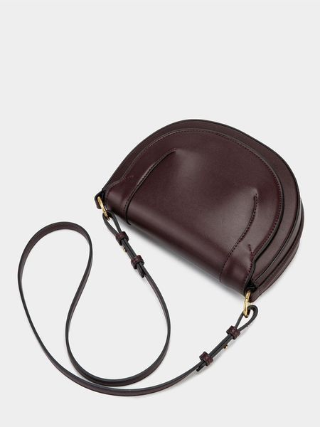 Женская сумка бордовая из экокожи кроссбоди Zara 6057 фото
