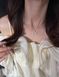 Cartier Колье женское из медицинской стали серебристое с подвеской-кольцом гвоздь 8013 фото 8