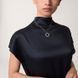 Cartier Колье женское из медицинской стали серебристое с кулоном-кольцом и камнями 8009 фото 8