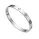 Браслет жіночий із медичної сталі сріблястий з гвинтами Cartier 7005 фото 1